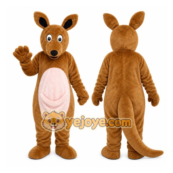 Brown Kangaroo Mascot Costume