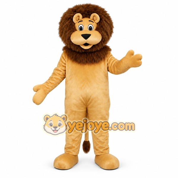 Tan Lion Mascot Costume Tan Lion Mascot Costume