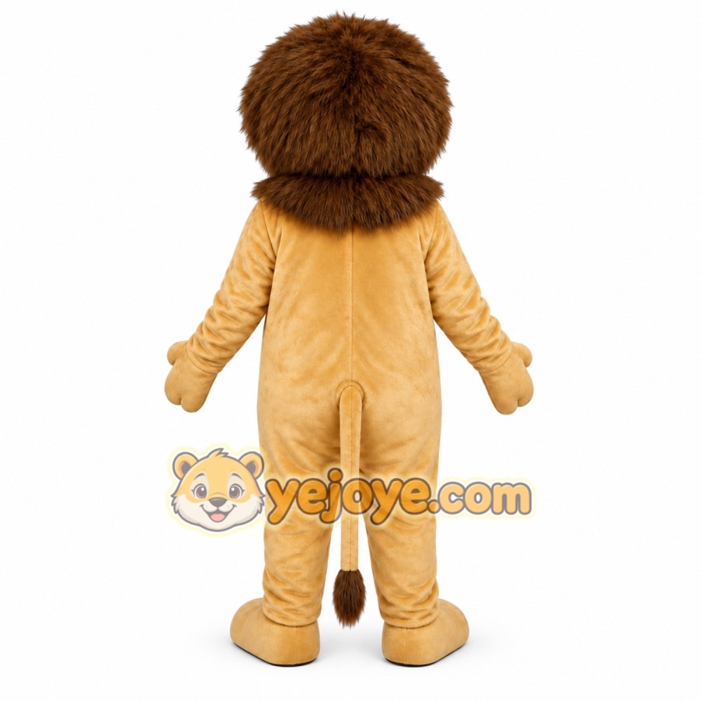 Tan Lion Mascot Costume Tan Lion Mascot Costume