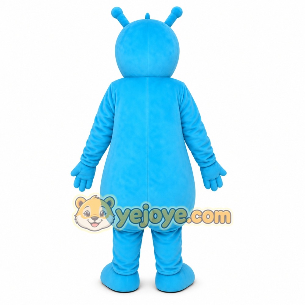 Blue Hippo Mascot Costume Blue Hippo Mascot Costume