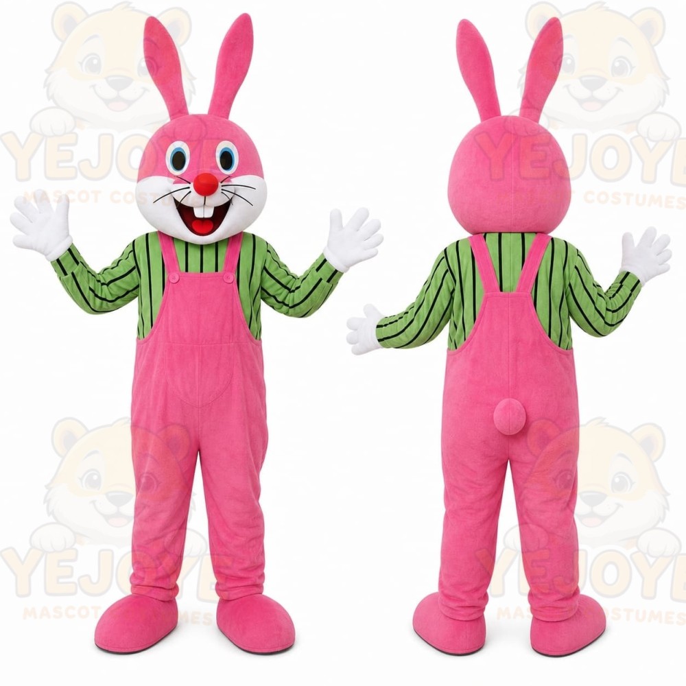 Pink Rabbit Mascot Costume