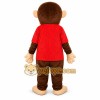 Monkey Red Shirt Mascot Costume Monkey Red Shirt Mascot Costume
