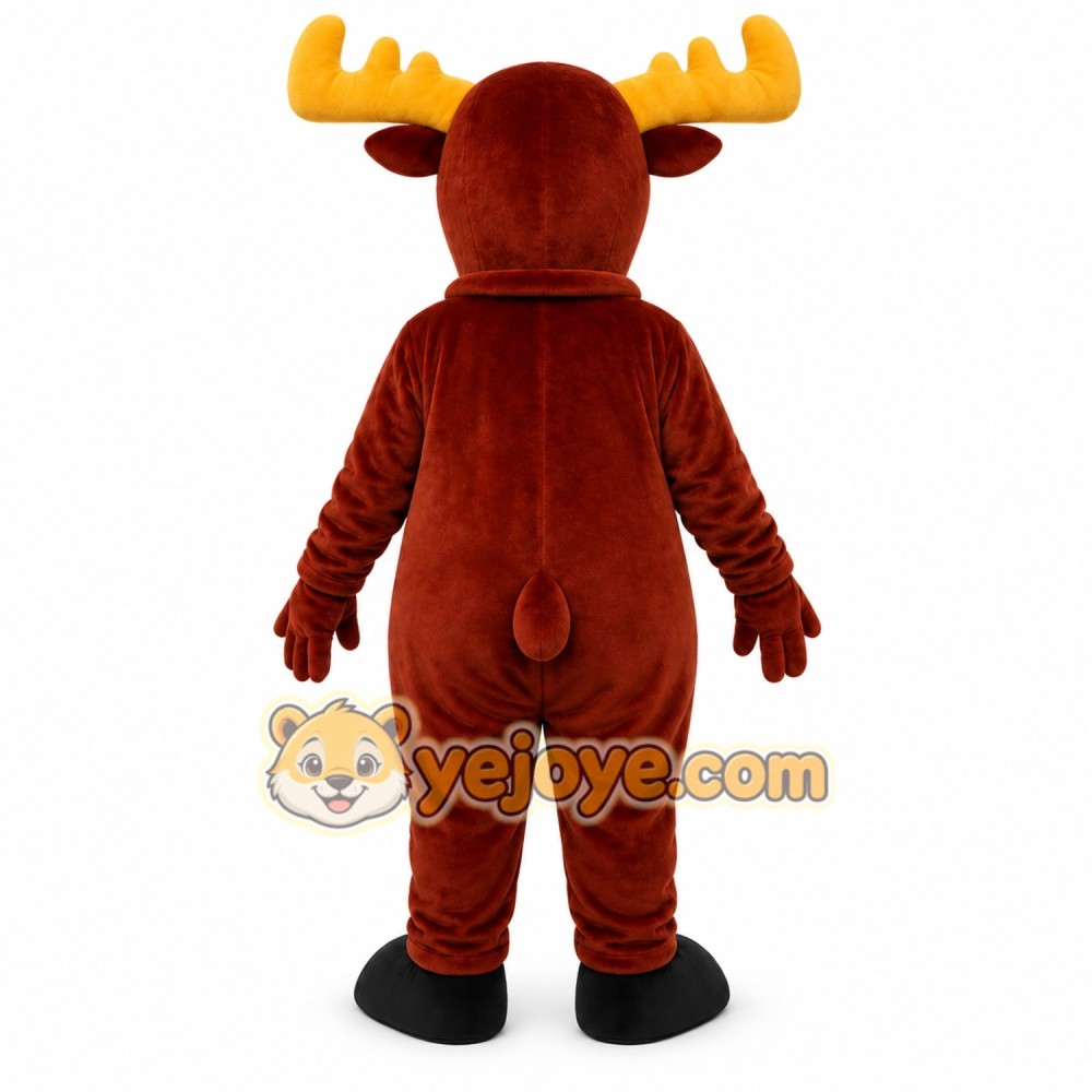 Brown Moose Mascot Costume Brown Moose Mascot Costume