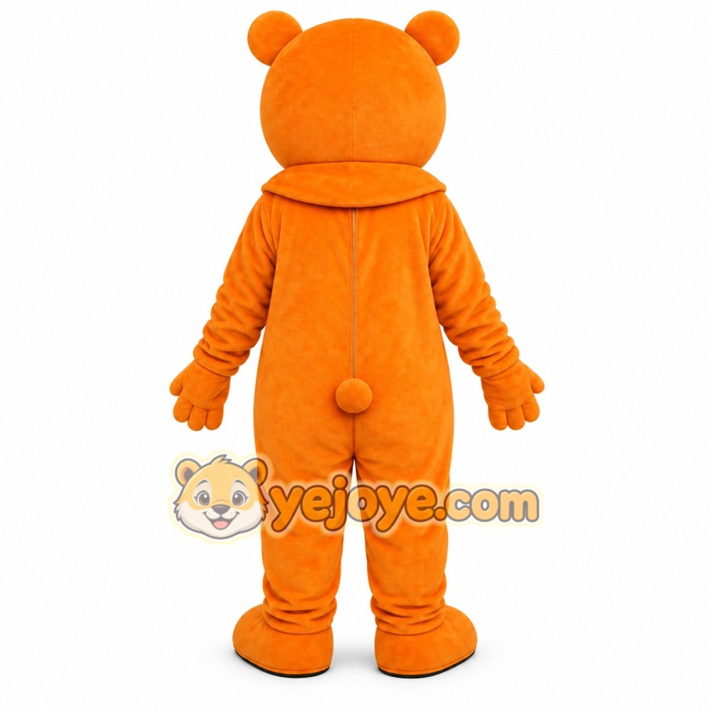Orange Bear Mascot Costume Orange Bear Mascot Costume