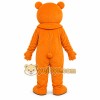 Orange Bear Mascot Costume Orange Bear Mascot Costume