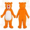 Orange Bear Mascot Costume