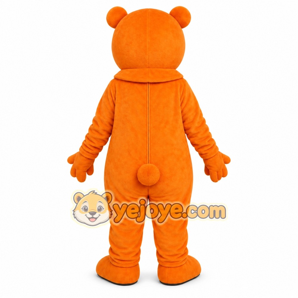 Orange Bear Mascot Costume Orange Bear Mascot Costume
