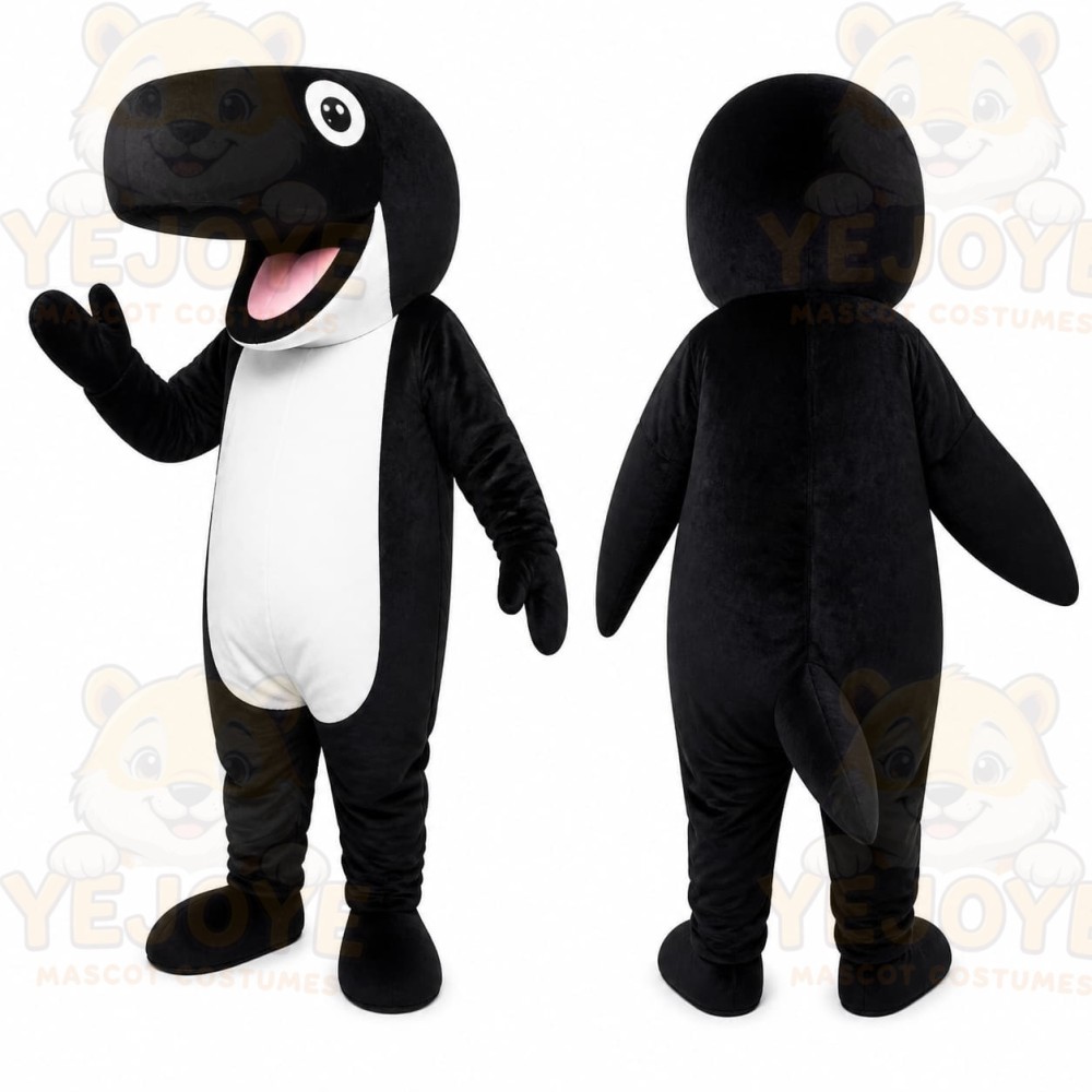 Orca Whale Mascot Costume