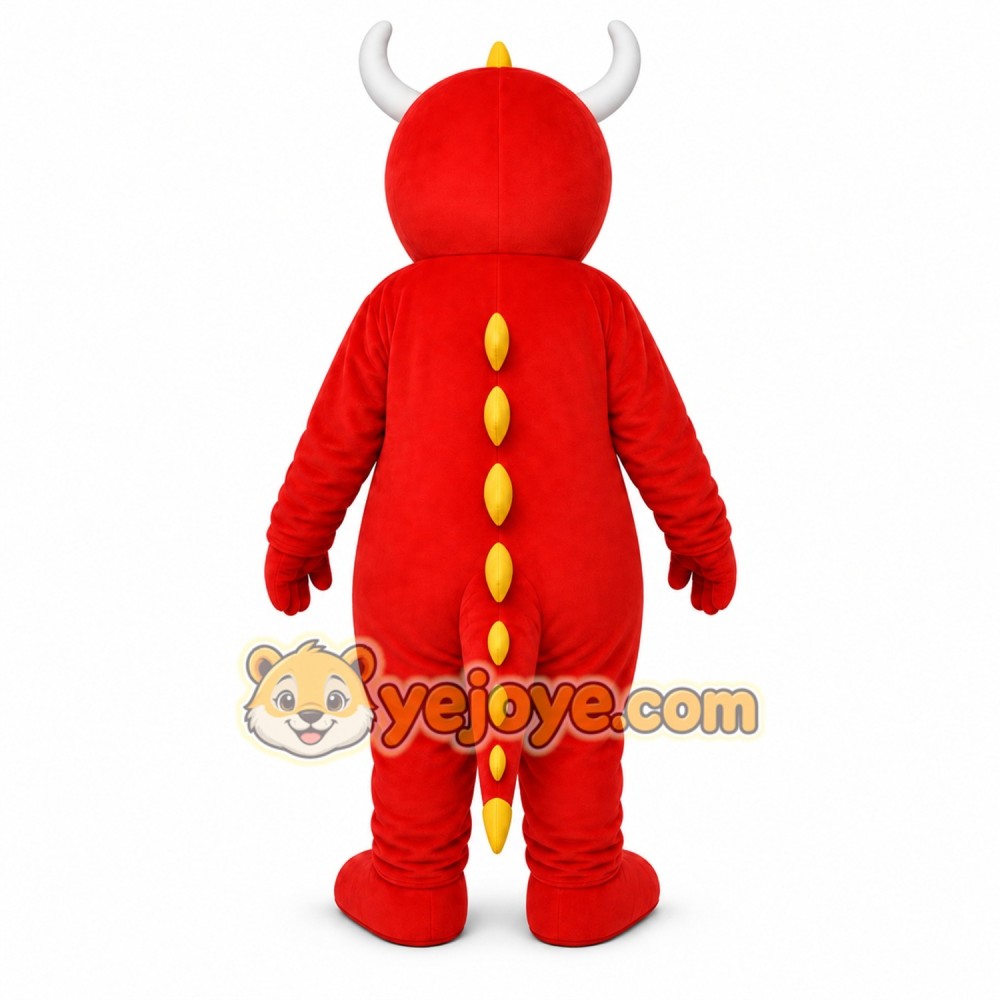 Red Dragon Mascot Costume