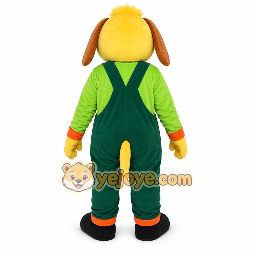 Green Puppy Mascot Costume