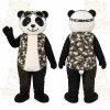 Camo Panda Mascot Costume