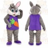 Gray Rabbit Mascot Costume