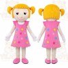 Blonde Girl Mascot Costume