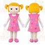 Blonde Girl Mascot Costume