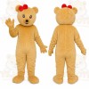 Tan Bear Mascot Costume