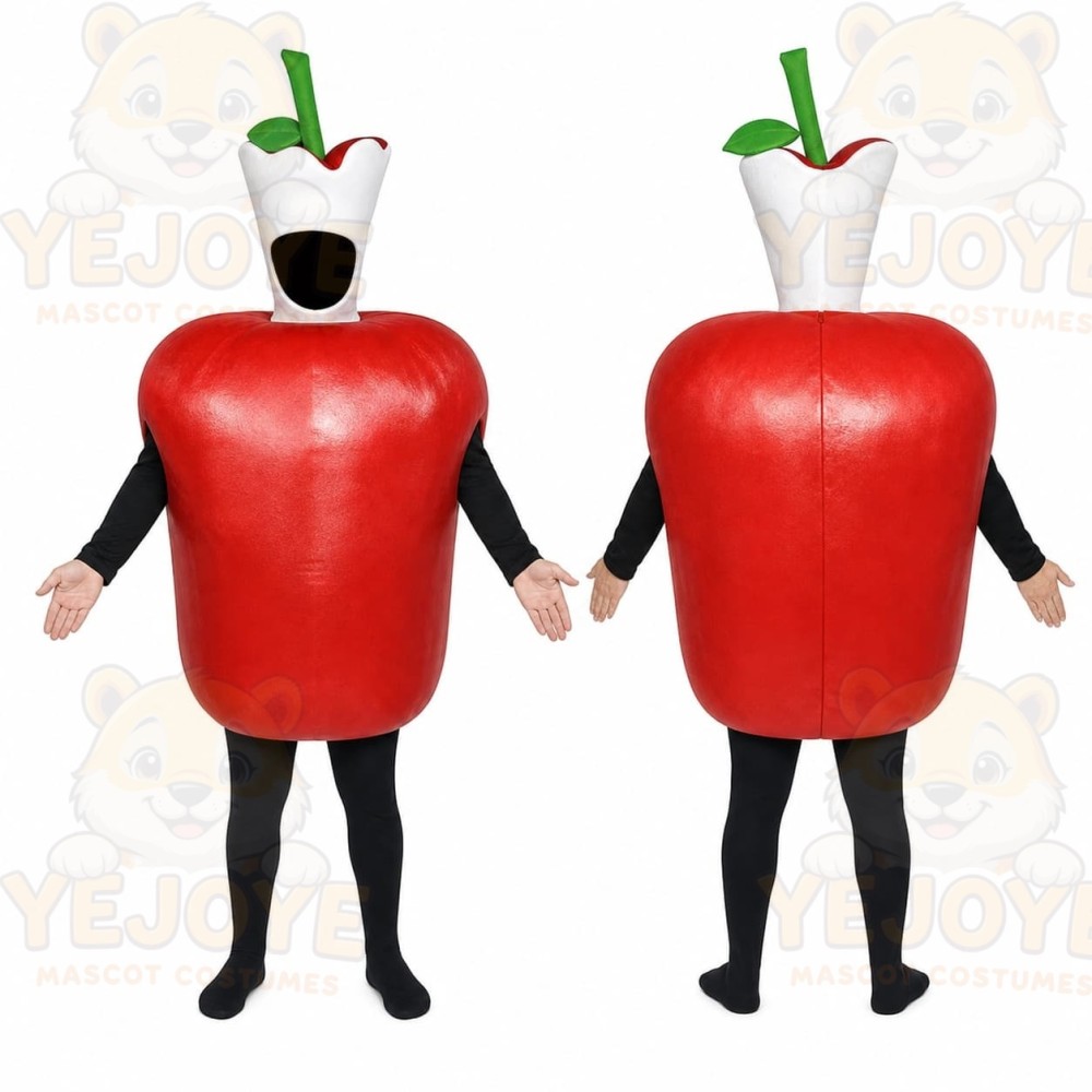 Red Apple Mascot Costume