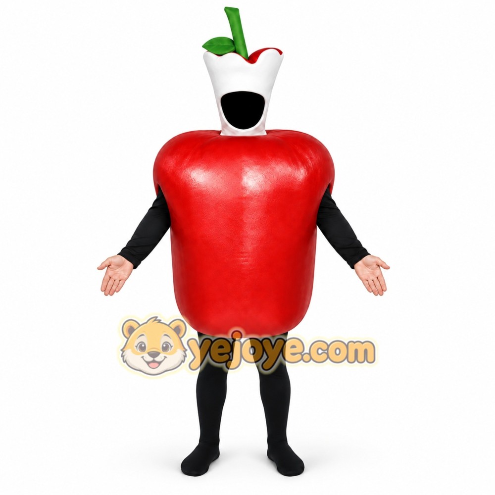 Red Apple Mascot Costume Red Apple Mascot Costume