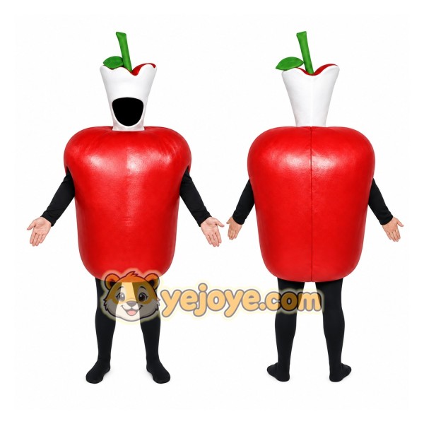 Red Apple Mascot Costume