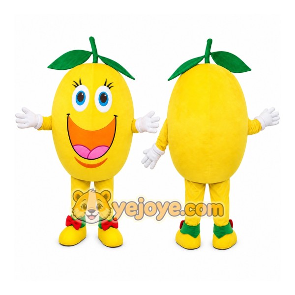 Yellow Lemon Mascot Costume
