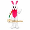 White Rabbit Carrot Mascot Costume White Rabbit Carrot Mascot Costume
