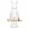 White Rabbit Carrot Mascot Costume White Rabbit Carrot Mascot Costume