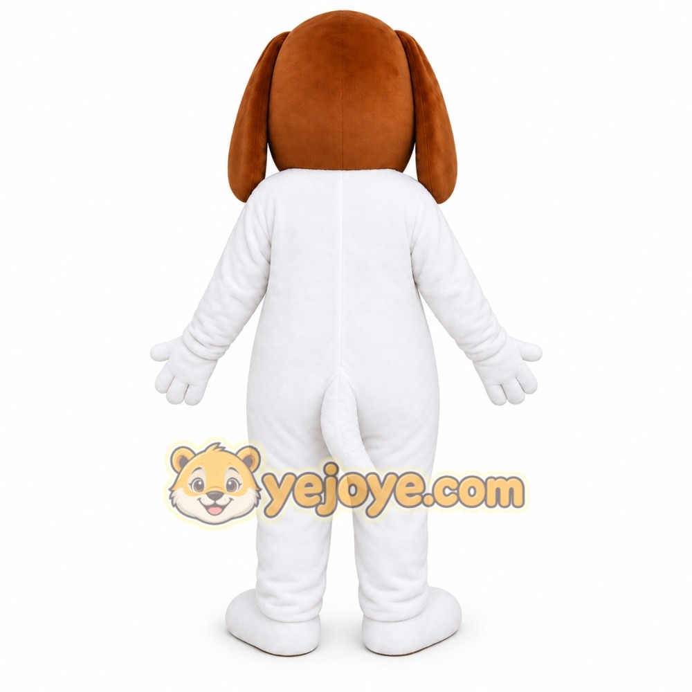 White Puppy Mascot Costume