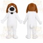White Puppy Mascot Costume
