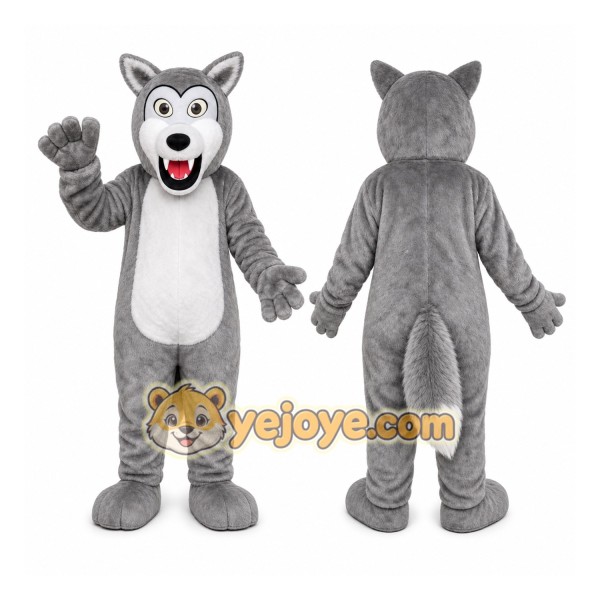 Gray Wolf Mascot Costume