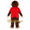 Monkey Red Shirt Mascot Costume Monkey Red Shirt Mascot Costume