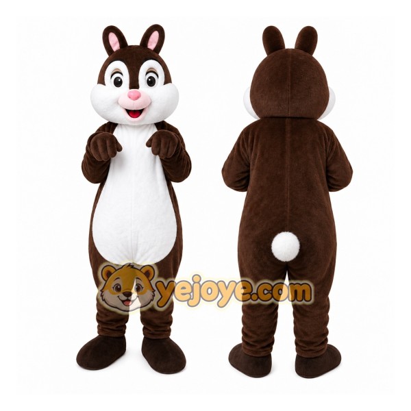 Brown Chipmunk Mascot Costume