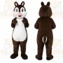 Brown Chipmunk Mascot Costume