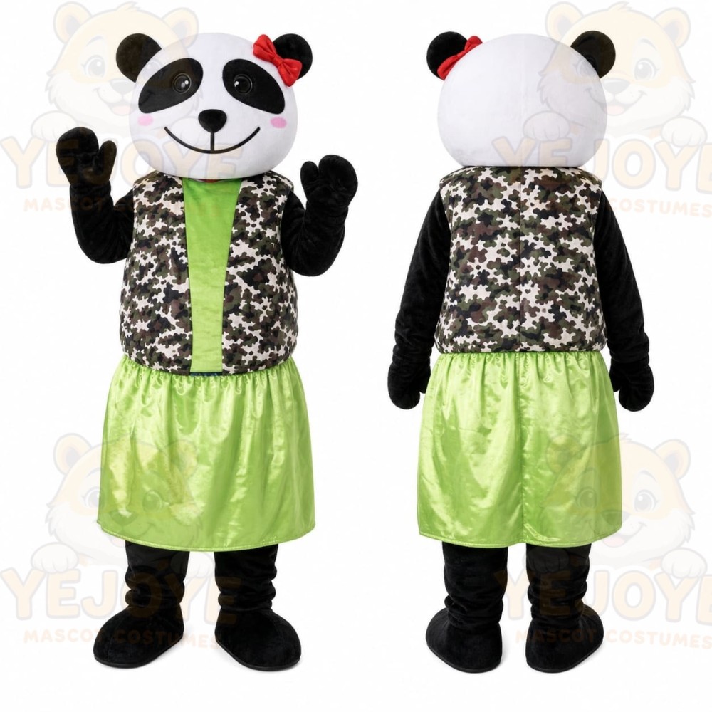 Panda Dress Mascot Costume