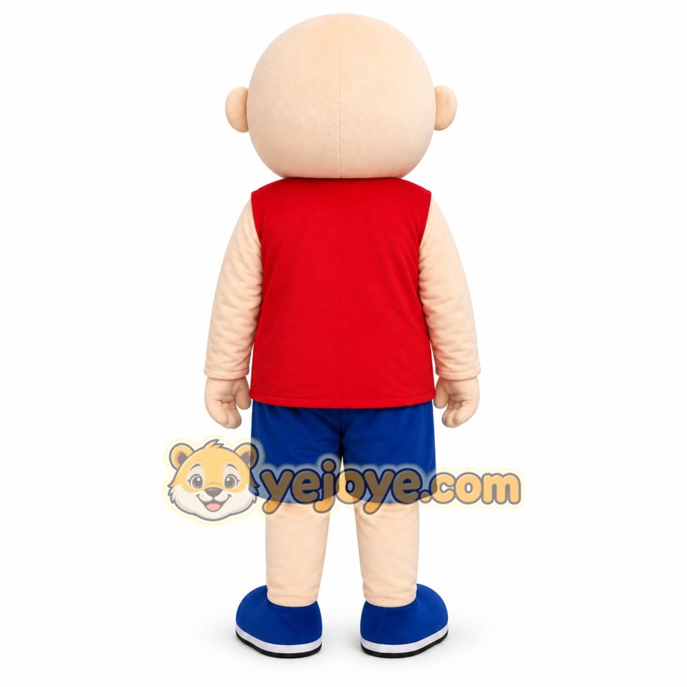 Bald Boy Mascot Costume Bald Boy Mascot Costume