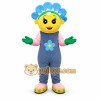 Blue Flower Mascot Costume Blue Flower Mascot Costume