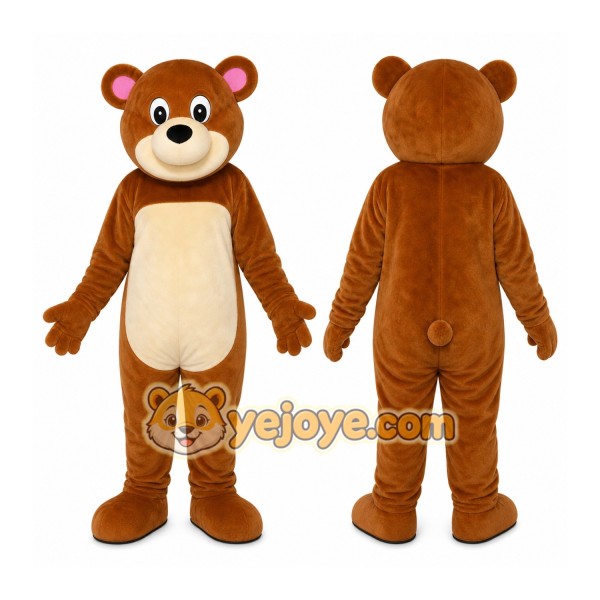 Brown Bear Mascot Costume