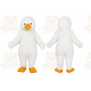 Cute White Duck Mascot Costume Adult Character Outfit