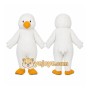 Cute White Duck Mascot Costume Adult Character Outfit
