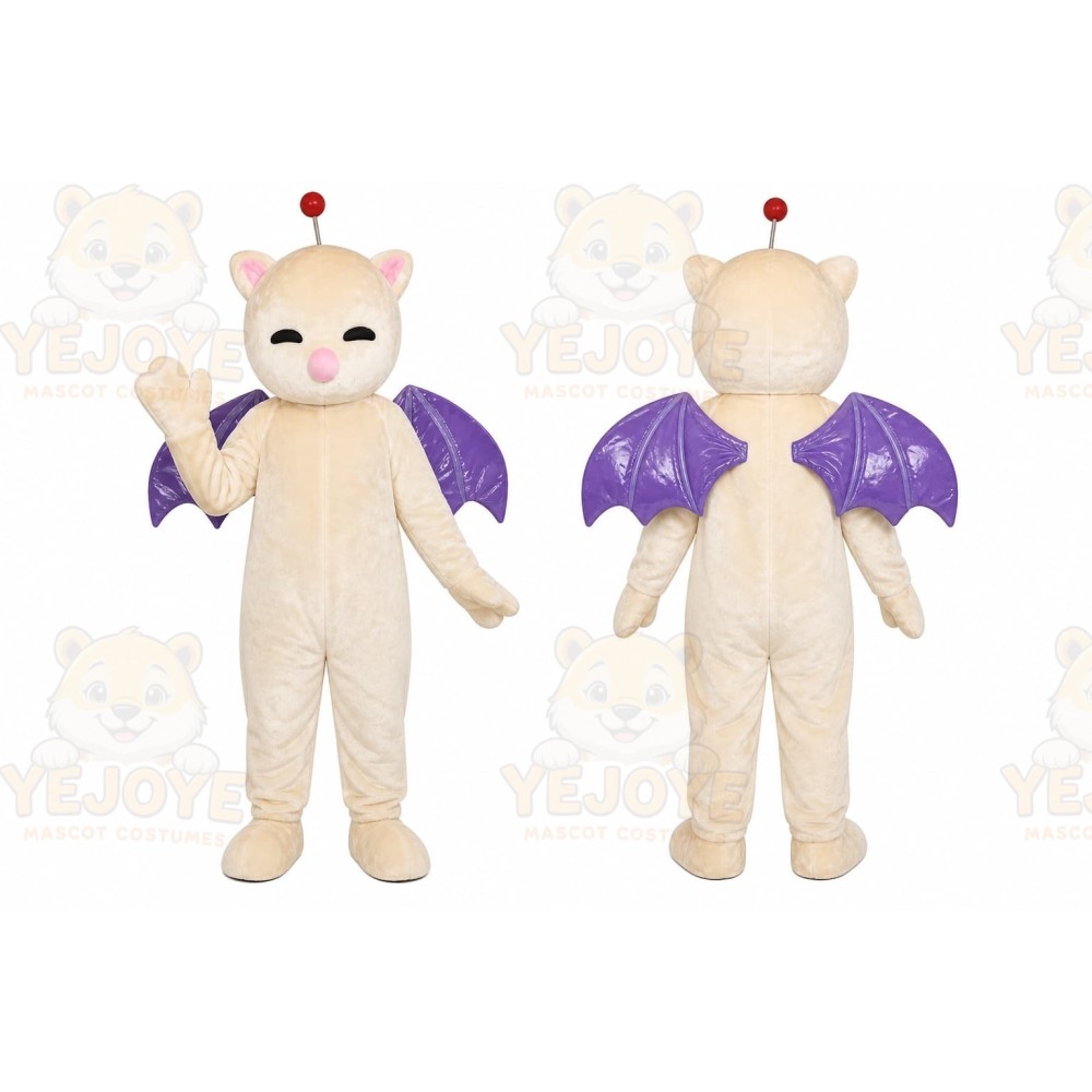 Fantasy Bat Wing Cat Mascot Costume