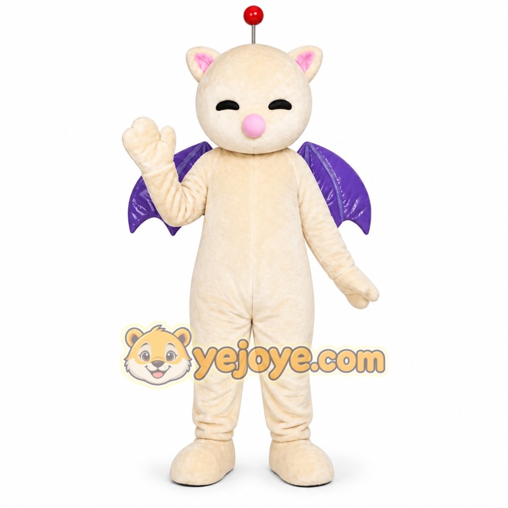 Fantasy Bat Wing Cat Mascot Costume Fantasy Bat Wing Cat Mascot Costume