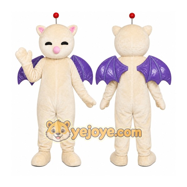 Fantasy Bat Wing Cat Mascot Costume