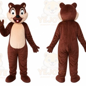 Brown Chipmunk Mascot Costume