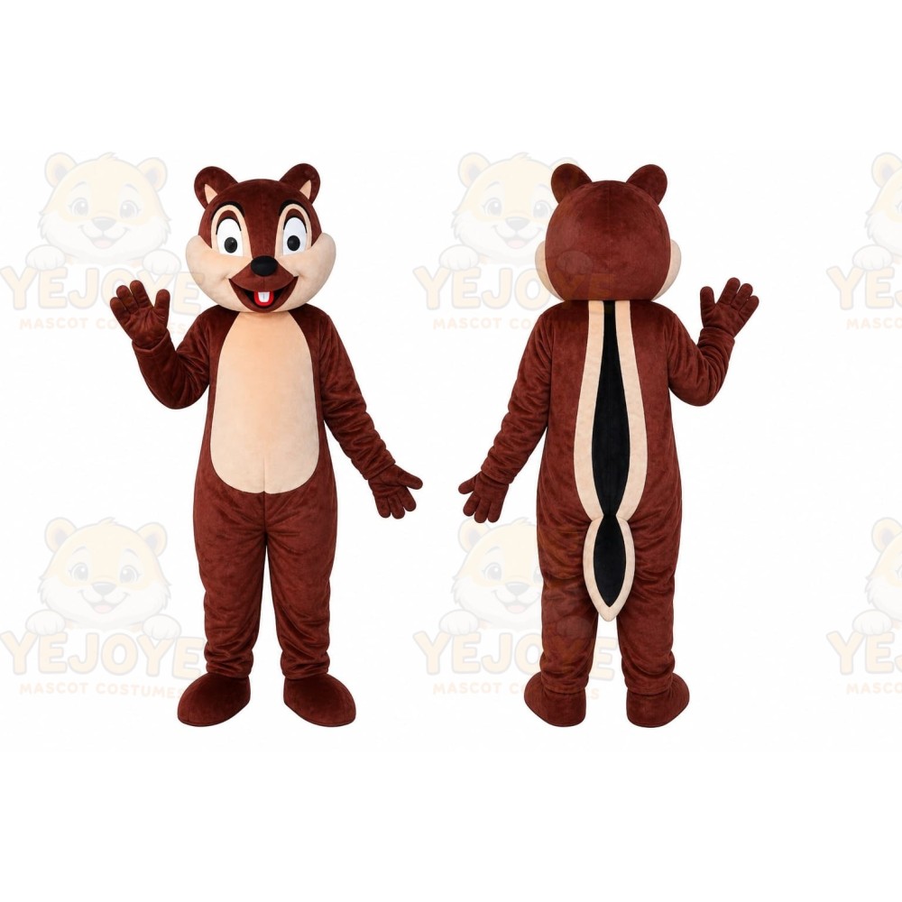 Striped Chipmunk Mascot Costume