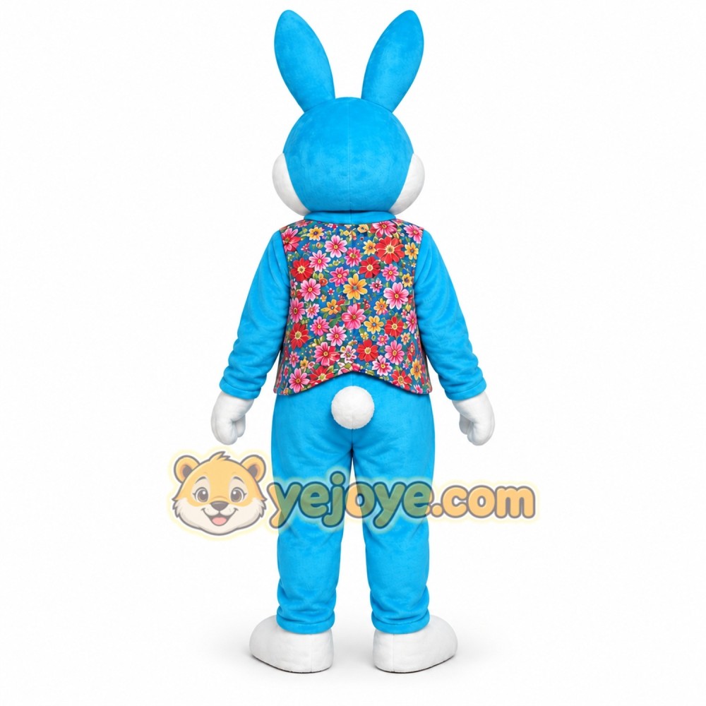 Blue Rabbit Mascot Costume Blue Rabbit Mascot Costume