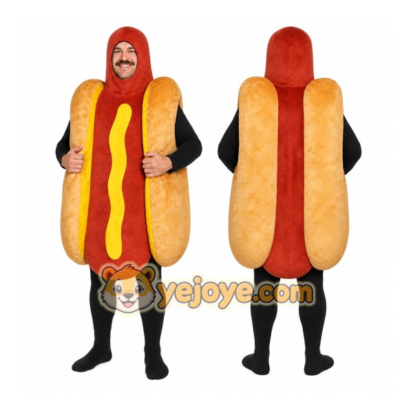 Hot Dog Mascot Costume