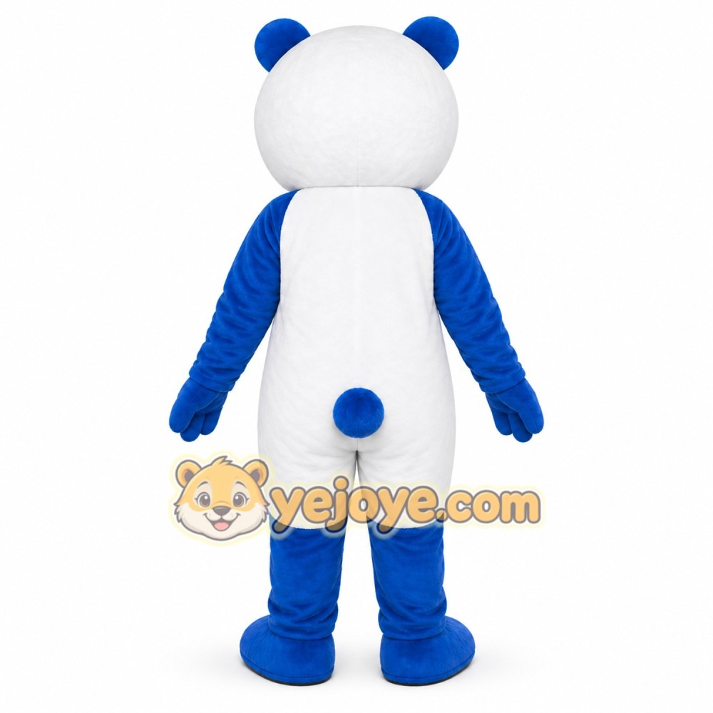 Blue White Bear Mascot Costume