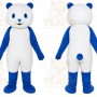 Blue White Bear Mascot Costume