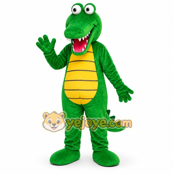 Green Crocodile Mascot Costume Green Crocodile Mascot Costume