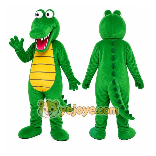 Green Crocodile Mascot Costume