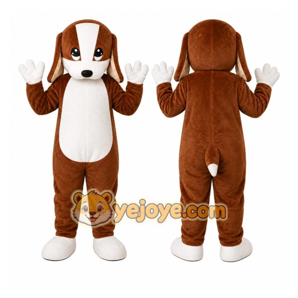 Brown Puppy Mascot Costume