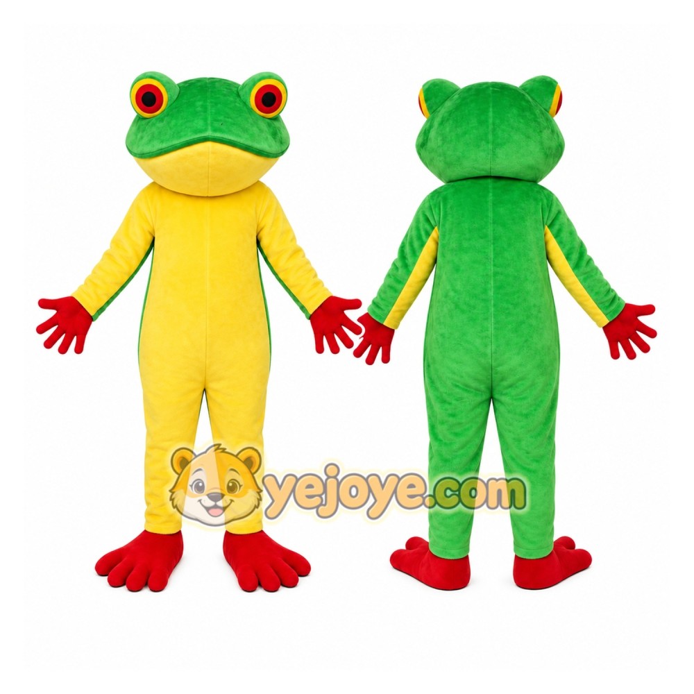 Green Frog Mascot Costume